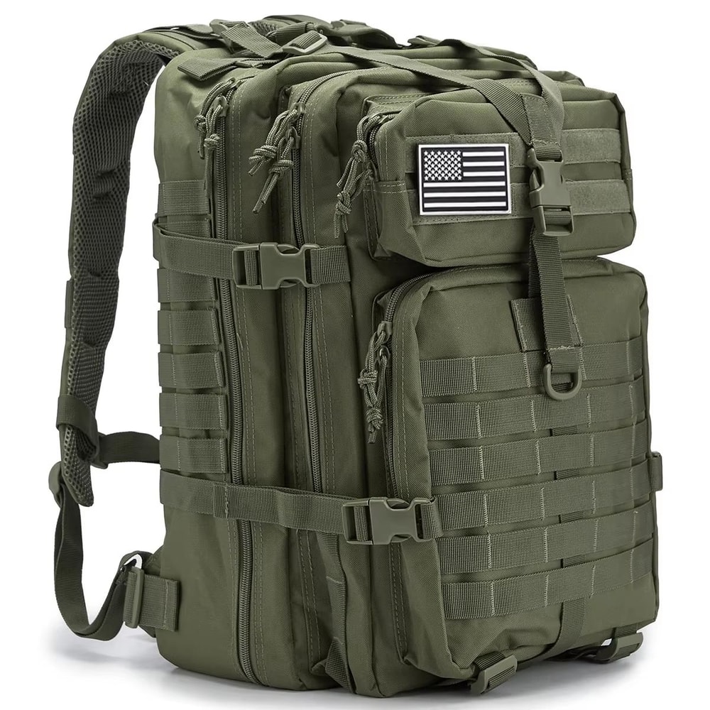 45L Tactical Outdoor Backpack With MOLLE EDC System For Travel Hiking Camping And School 7