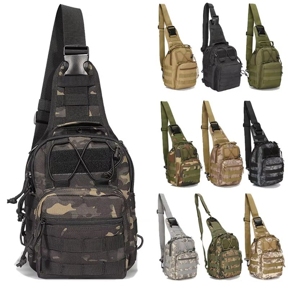 Tactical Chest Bag For Men Waterproof EDC Shoulder Sling Pack For Outdoor Hiking And Hunting 0