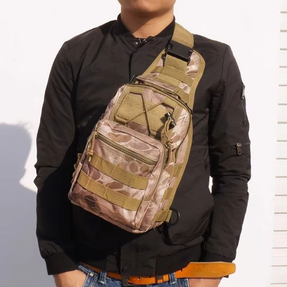 Tactical Chest Bag For Men Waterproof EDC Shoulder Sling Pack For Outdoor Hiking And Hunting 11