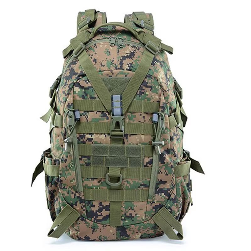 Reflective Tactical Backpack With MOLLE Outdoor Hiking Rucksack For Camping Travel Fishing And Lapt 13