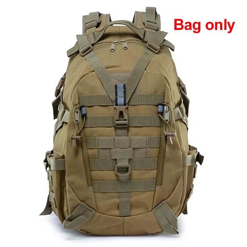 Reflective Tactical Backpack With MOLLE Outdoor Hiking Rucksack For Camping Travel Fishing And Lapt 6