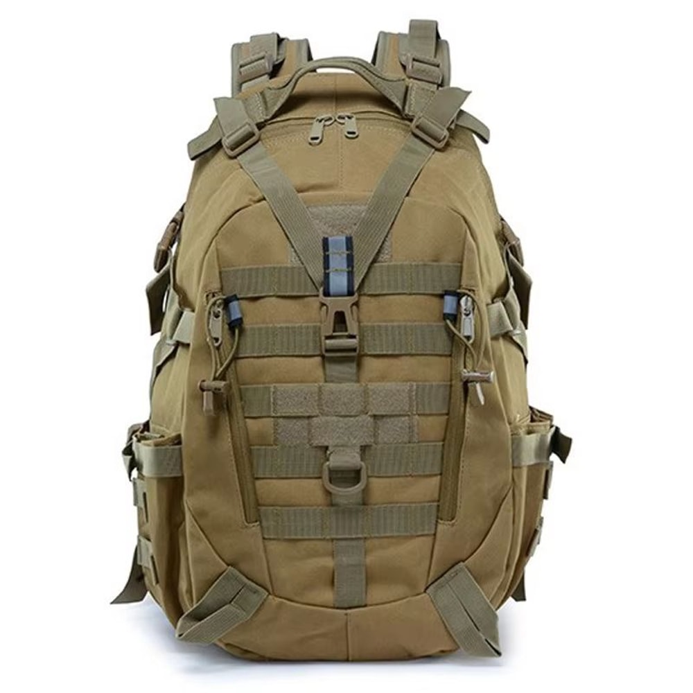 Reflective Tactical Backpack With MOLLE Outdoor Hiking Rucksack For Camping Travel Fishing And Lapt 7