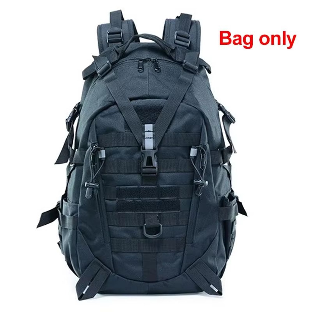 Reflective Tactical Backpack With MOLLE Outdoor Hiking Rucksack For Camping Travel Fishing And Lapt 8