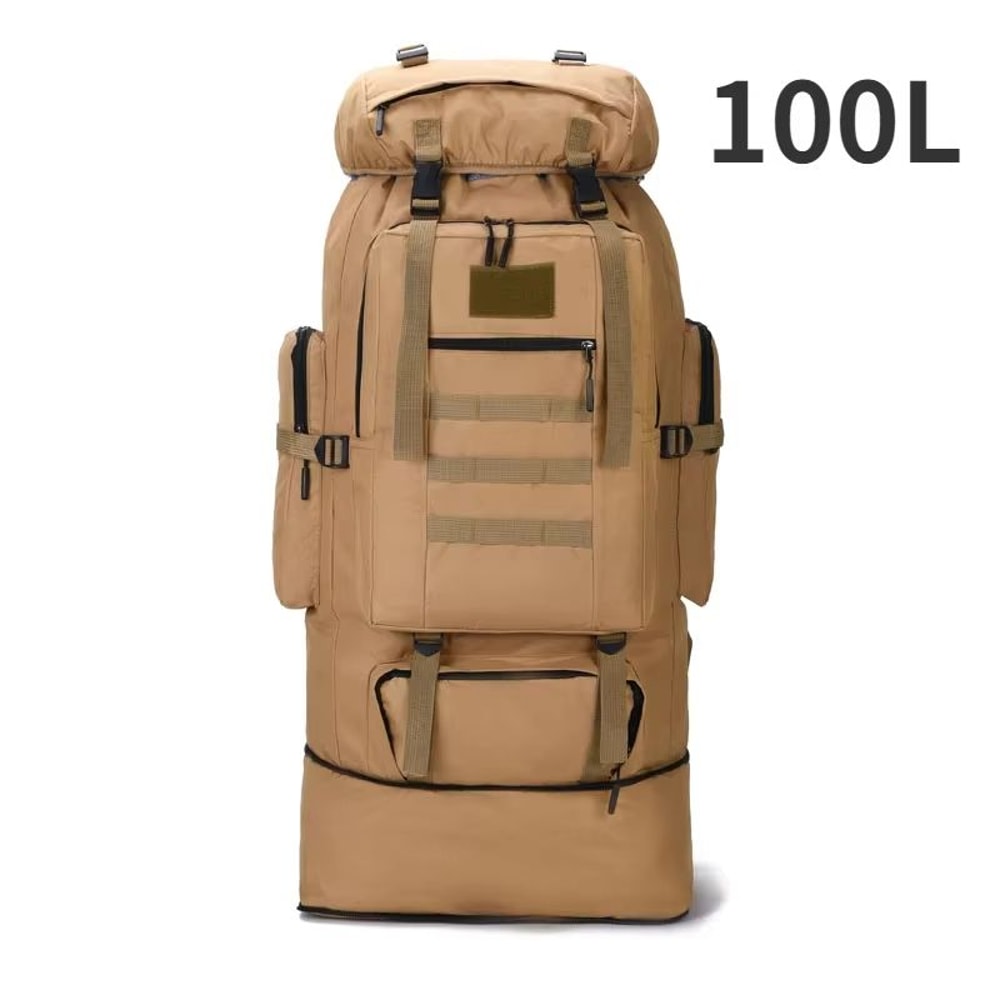 80L 100L Mountaineering Backpack Tactical Large Capacity Rucksack For Hiking Camping And Travel 15