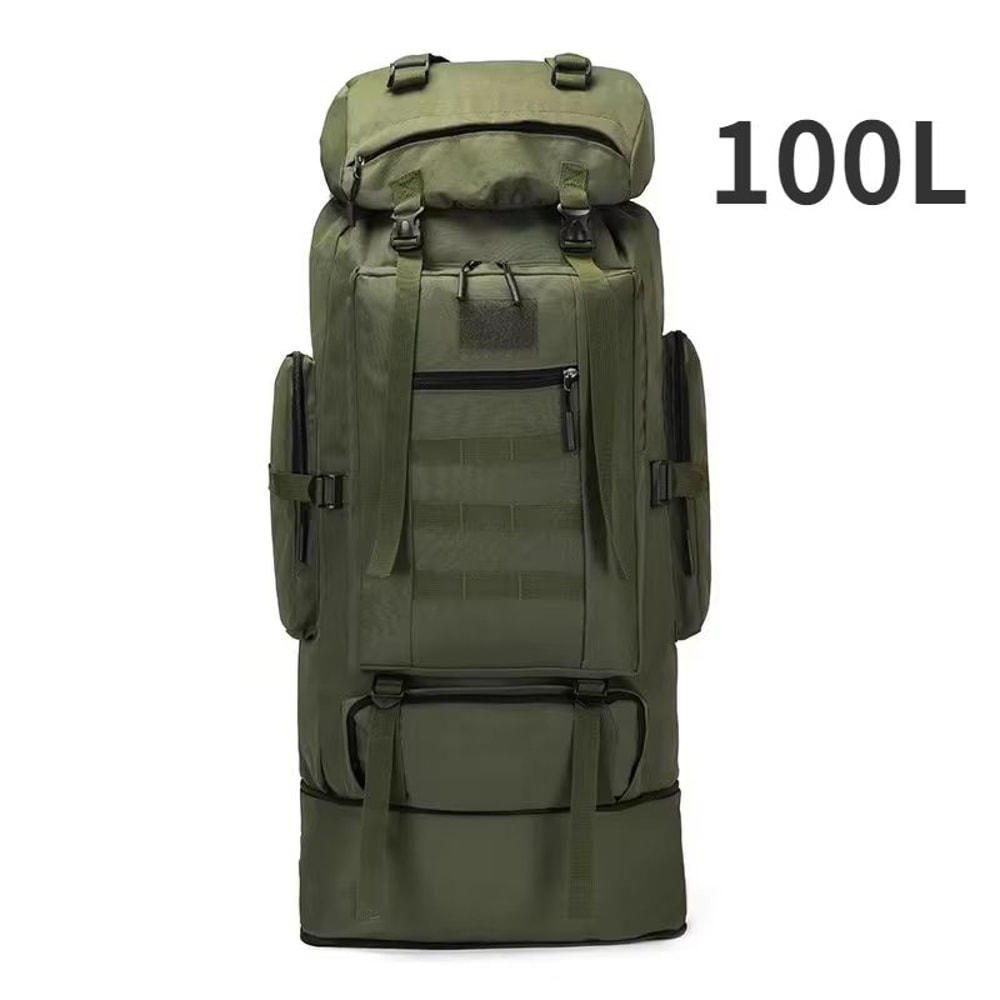 80L 100L Mountaineering Backpack Tactical Large Capacity Rucksack For Hiking Camping And Travel 16