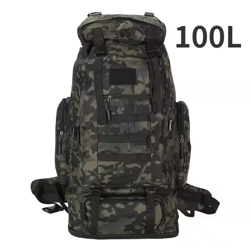 80L 100L Mountaineering Backpack Tactical Large Capacity Rucksack For Hiking Camping And Travel 18