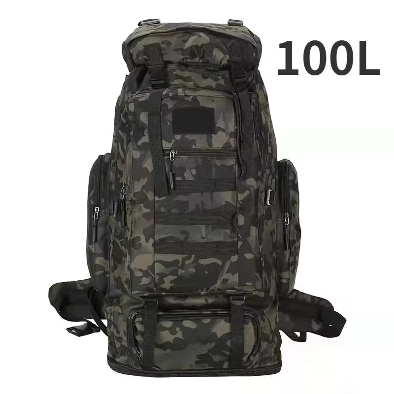 80L 100L Mountaineering Backpack Tactical Large Capacity Rucksack For Hiking Camping And Travel 18