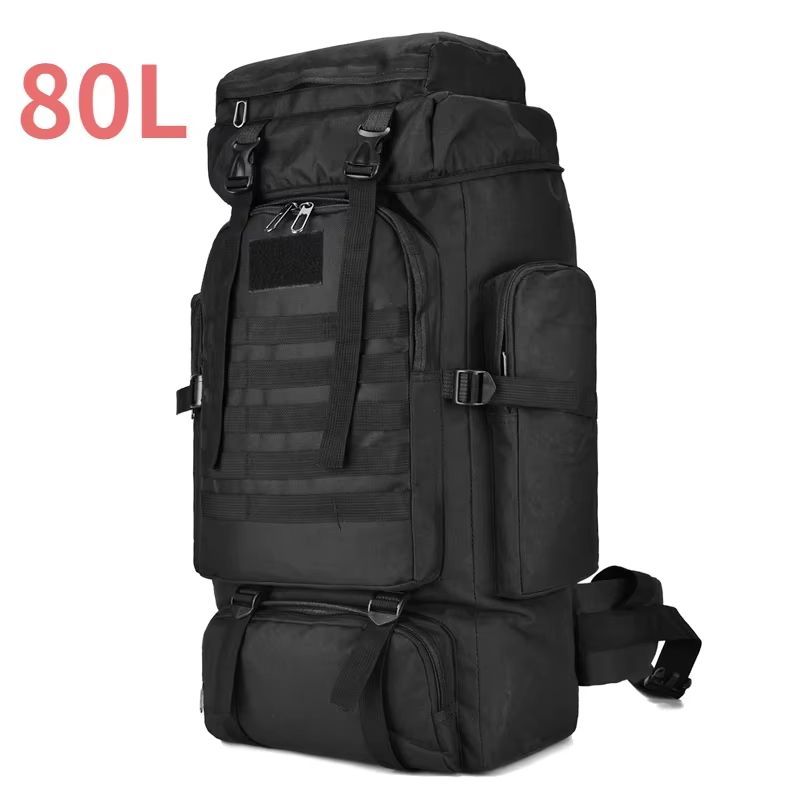 80L 100L Mountaineering Backpack Tactical Large Capacity Rucksack For Hiking Camping And Travel 6