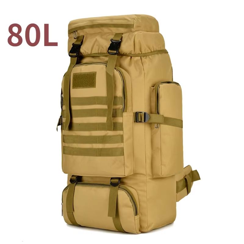 80L 100L Mountaineering Backpack Tactical Large Capacity Rucksack For Hiking Camping And Travel 8