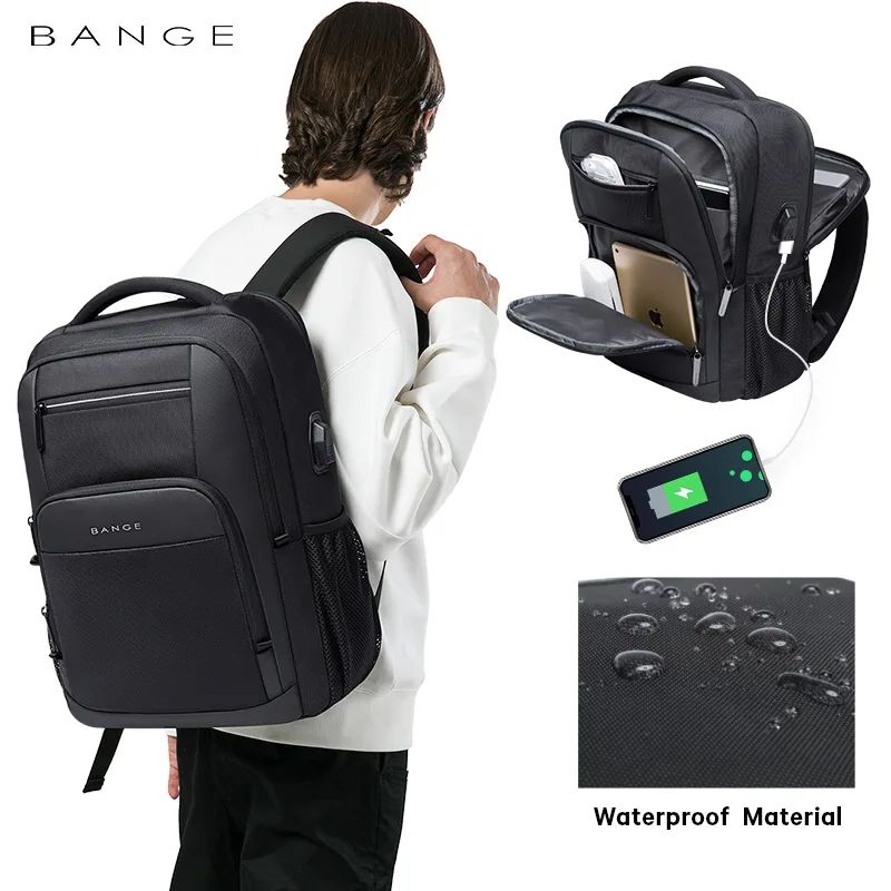 Bange Mens Laptop Backpack School Travel Business Tactical Bag 5