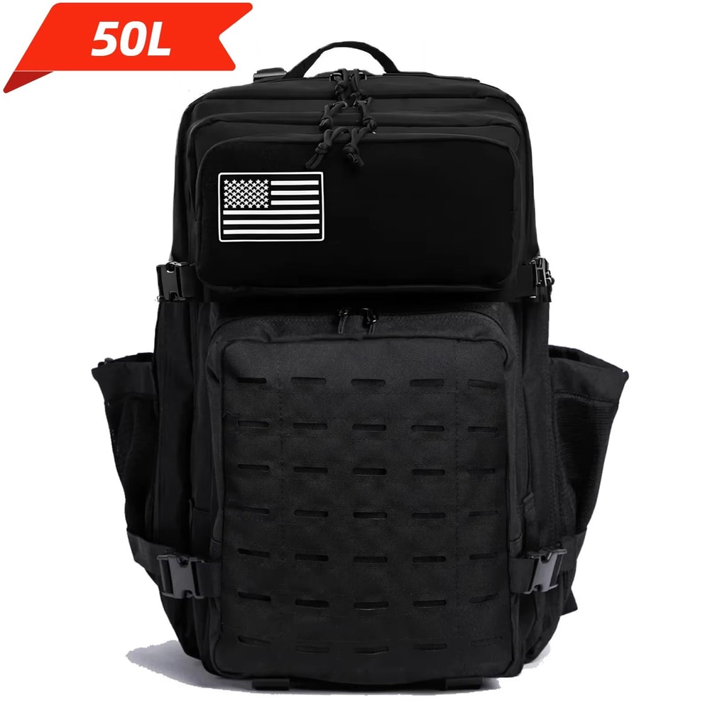 25L50L Tactical MOLLE Outdoor Backpack With Dual Bottle Holders 7