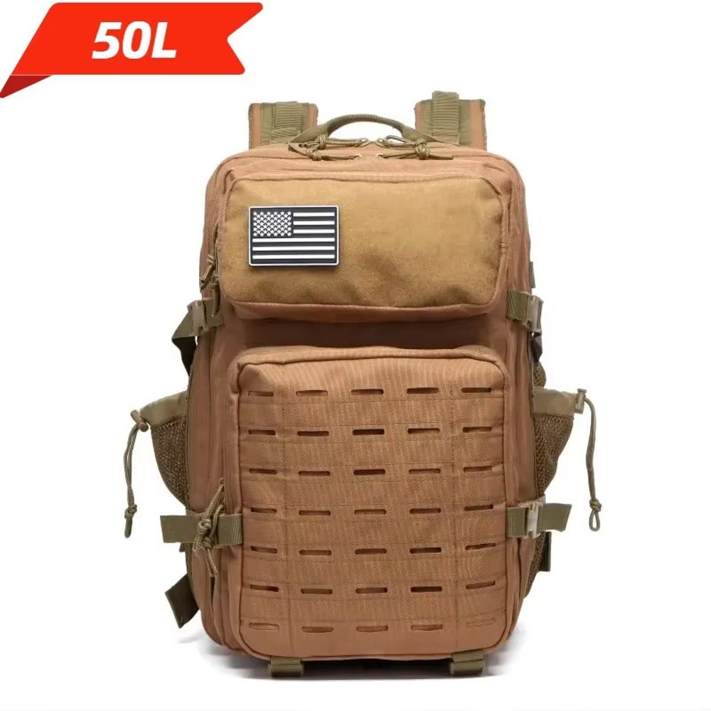 25L50L Tactical MOLLE Outdoor Backpack With Dual Bottle Holders 11