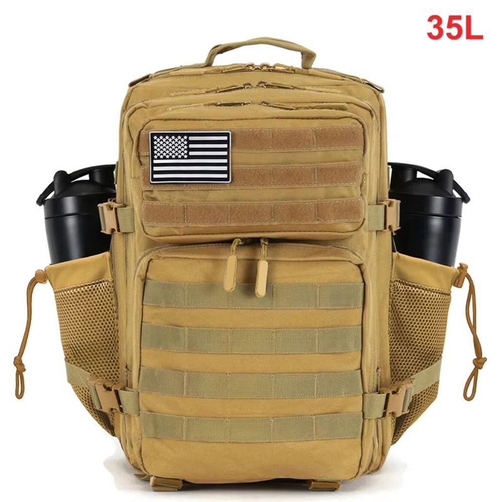 35L Tactical MOLLE Outdoor Backpack With Dual Cup Holders 9