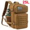 25L45L Tactical LaserCut MOLLE Outdoor Backpack With Dual Cup Holders 7