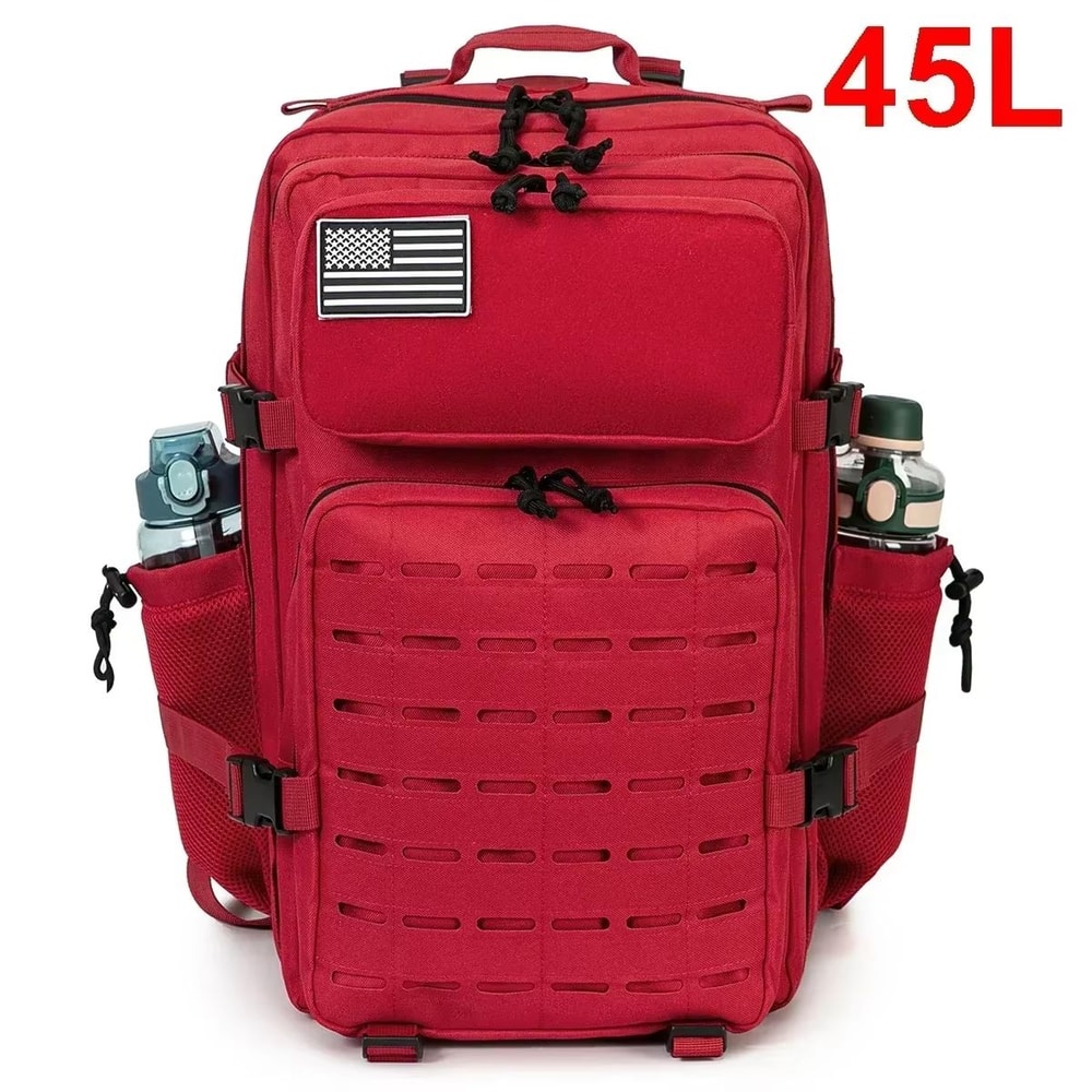 25L45L Tactical LaserCut MOLLE Outdoor Backpack With Dual Cup Holders 14