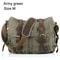 I AM LEGEND Canvas And Genuine Leather Mens Messenger Bag 13