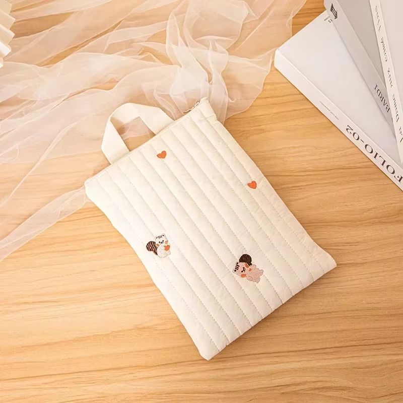 Cotton Bear Embroidery Baby Diaper Stroller Storage Bag 9