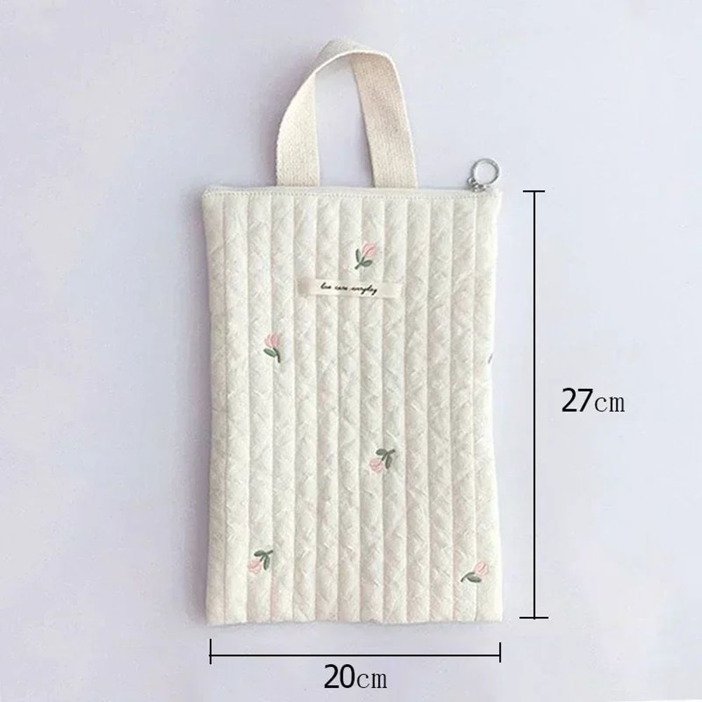Cotton Bear Embroidery Baby Diaper Stroller Storage Bag 3