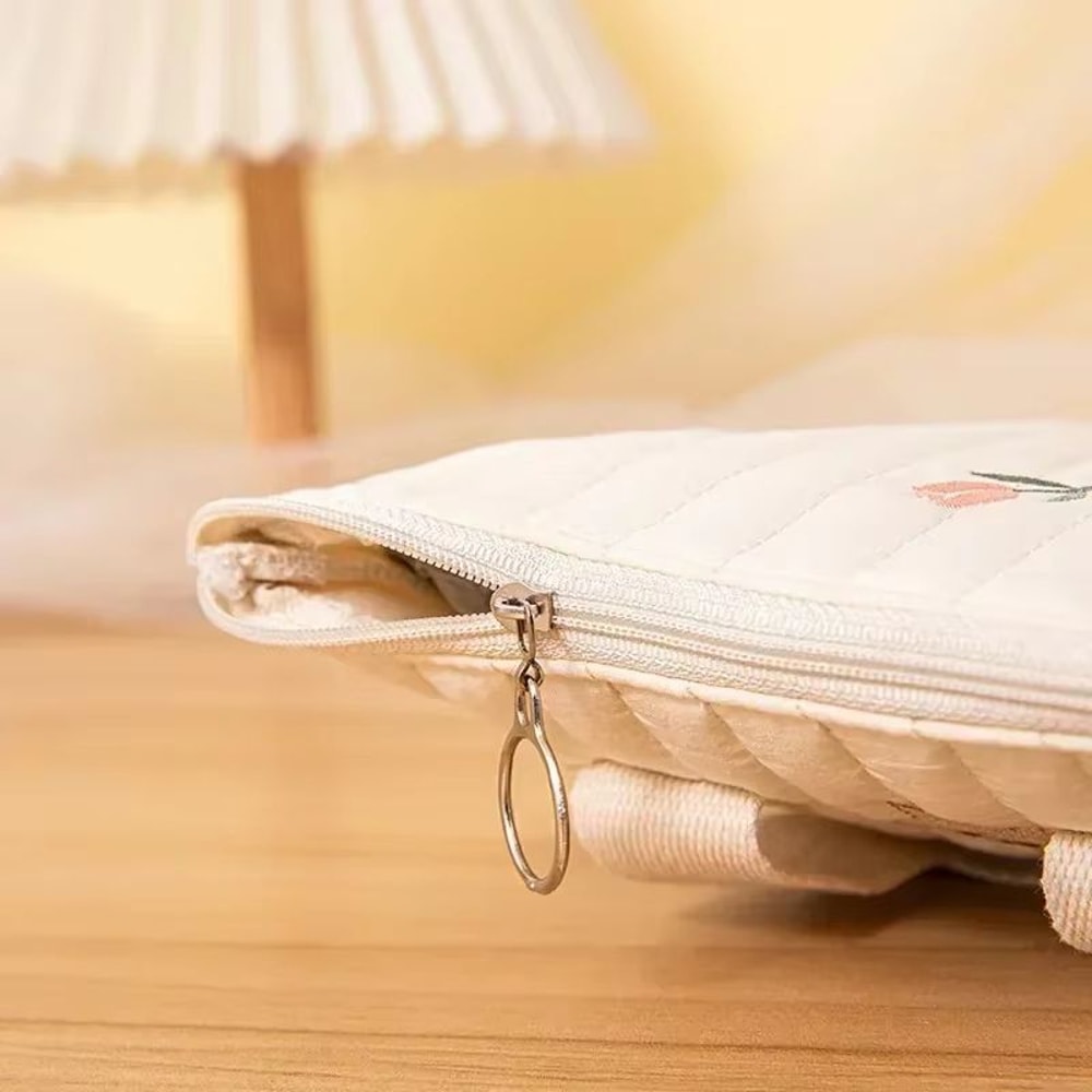 Cotton Bear Embroidery Baby Diaper Stroller Storage Bag 4