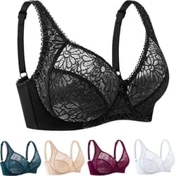 lace plus size underwire bra for women c-f cup