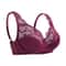 Floral Lace Plus Size Underwire Bra For Women 9