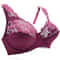 Floral Lace Plus Size Underwire Bra For Women 2