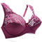 Floral Lace Plus Size Underwire Bra For Women 2