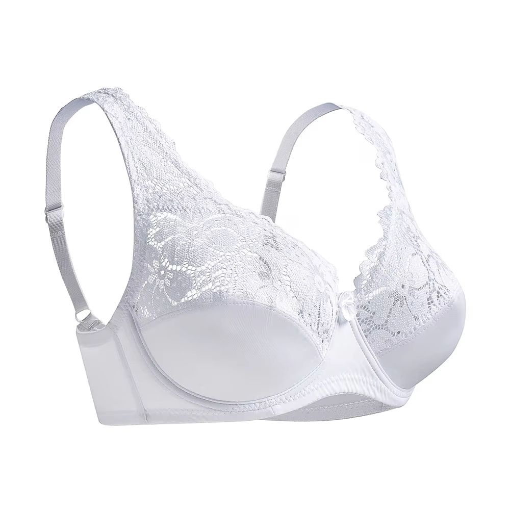 Floral Lace Plus Size Underwire Bra For Women 6