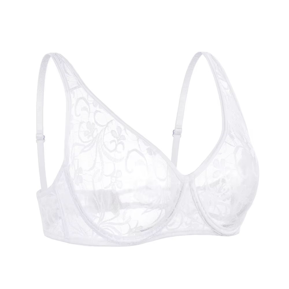 Lace Embroidery Underwire Bra For Women AD Cup 9