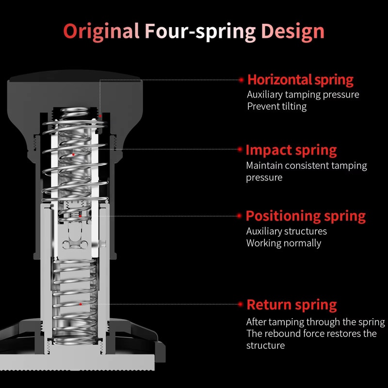 MHW3BOMBER SpringLoaded Espresso Coffee Tamper 515358 Mm 3