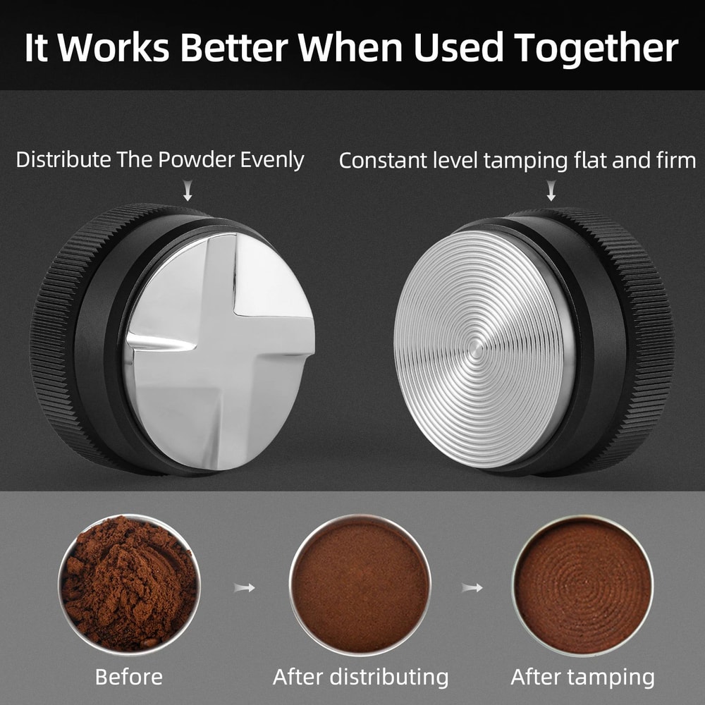 MHW3BOMBER Espresso Tamper And Coffee Distributor Barista Tool Set 515358 Mm 1