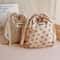 Floral Print Cotton Mommy Diaper Bag With Stroller Carry Pack 0