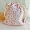 Floral Print Cotton Mommy Diaper Bag With Stroller Carry Pack 15