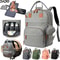Waterproof Large Capacity Diaper Bag Backpack With Changing Station For Moms 0