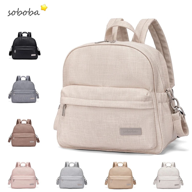 Soboba Stylish Waterproof Diaper Backpack For Moms 0
