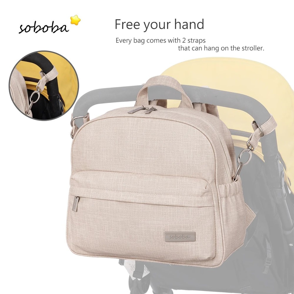 Soboba Stylish Waterproof Diaper Backpack For Moms 3
