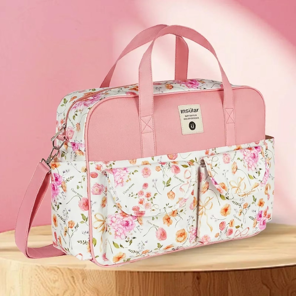 Large Capacity Waterproof Mommy Diaper Bag Messenger Crossbody Tote 10