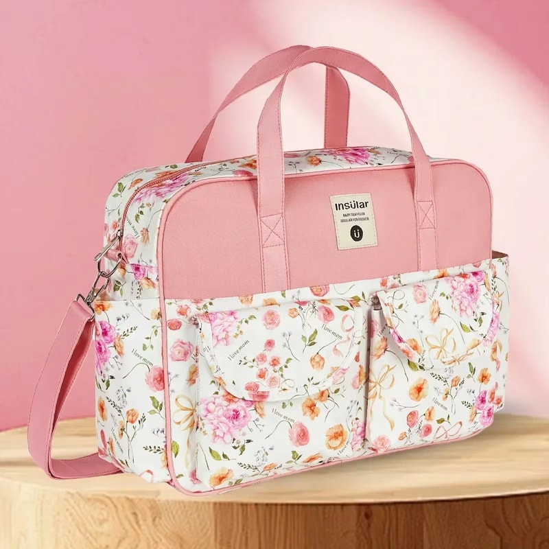 Large Capacity Waterproof Mommy Diaper Bag Messenger Crossbody Tote 10