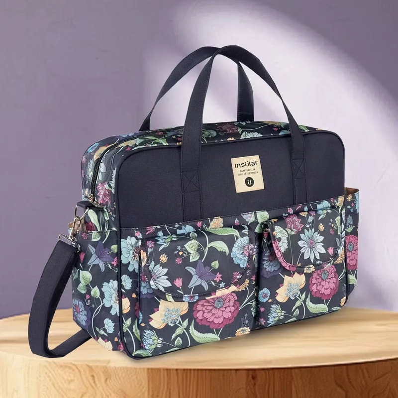 Large Capacity Waterproof Mommy Diaper Bag Messenger Crossbody Tote 11