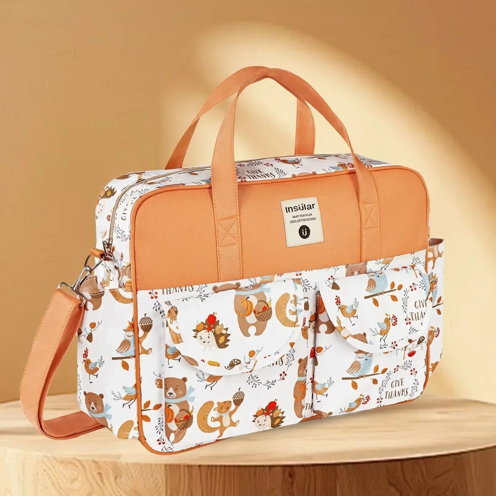 Large Capacity Waterproof Mommy Diaper Bag Messenger Crossbody Tote 13