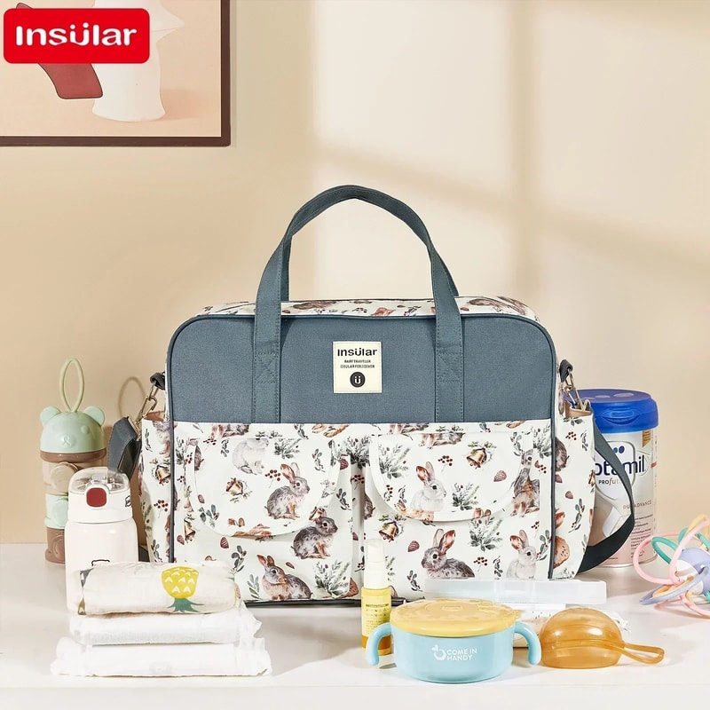 Large Capacity Waterproof Mommy Diaper Bag Messenger Crossbody Tote 3