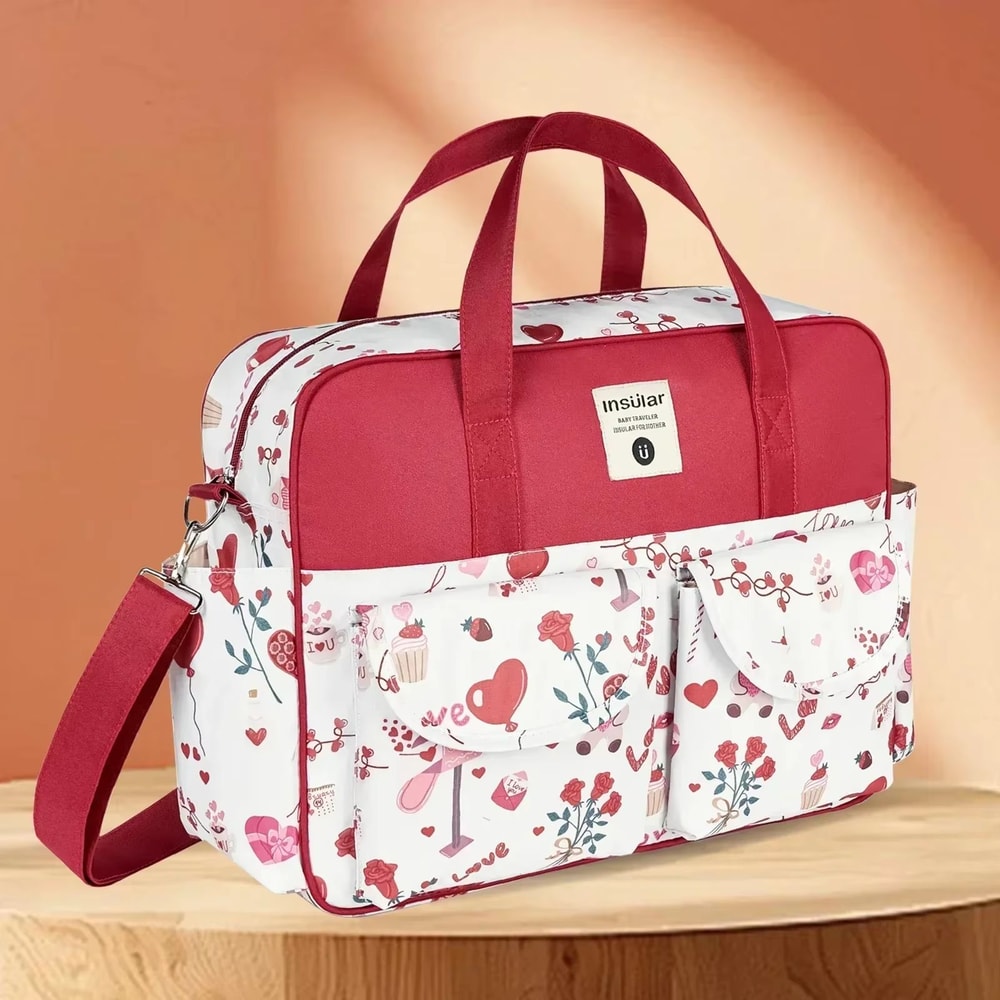 Large Capacity Waterproof Mommy Diaper Bag Messenger Crossbody Tote 8