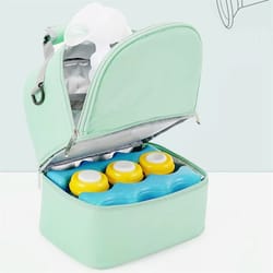 insulated double-layer large capacity mommy diaper & picnic bag