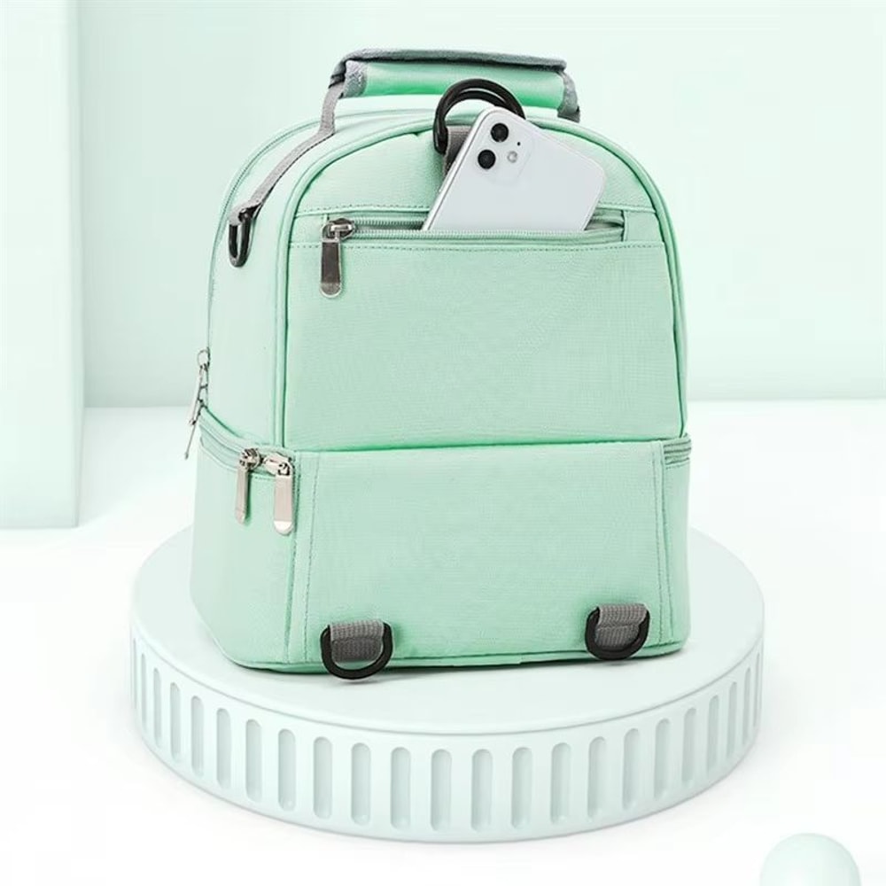 Insulated DoubleLayer Large Capacity Mommy Diaper Picnic Bag 2