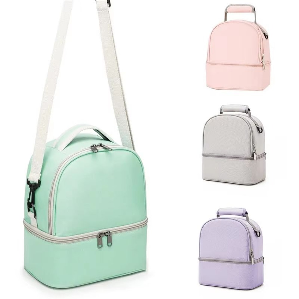 Insulated DoubleLayer Large Capacity Mommy Diaper Picnic Bag 3