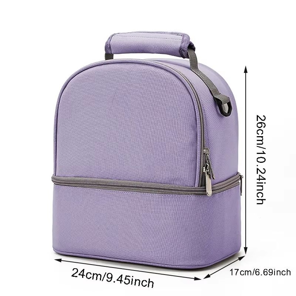 Insulated DoubleLayer Large Capacity Mommy Diaper Picnic Bag 5