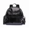 PU Black Waterproof Large Capacity Diaper Bag Backpack For Moms 9