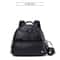 PU Black Waterproof Large Capacity Diaper Bag Backpack For Moms 5