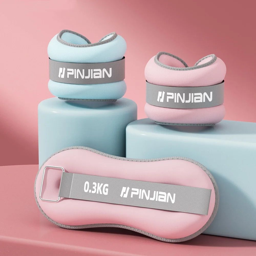 Soft Sand Adjustable Ankle Weights 2Pack For Yoga Running And Strength Training 0