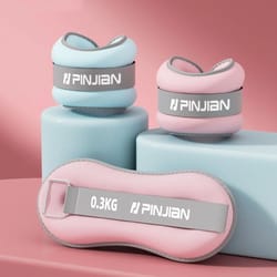 soft sand adjustable ankle weights 2-pack for yoga running and strength training